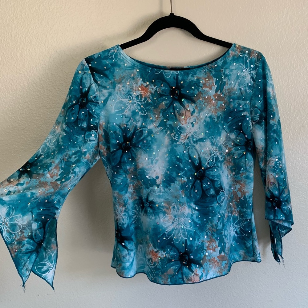 Sequined Bell Bottom Top